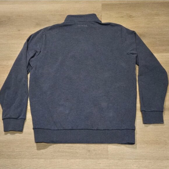 Travis Mathew Cloud Quarter Zip 2.0 Soft Sweater Men's Size Medium Heather Blue - Picture 7 of 9